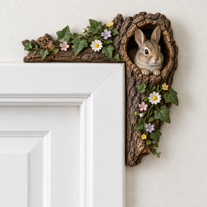 🎄✨ Cozy Christmas Woodland Door Frame Decor