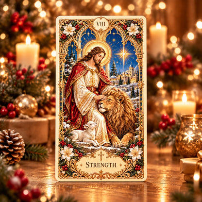 🔥Christmas Sale - ✨The Holy Night Tarot – Christmas Sacred Edition 🎄
