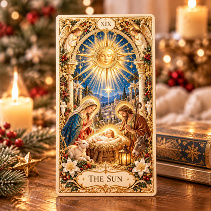 🔥Christmas Sale - ✨The Holy Night Tarot – Christmas Sacred Edition 🎄