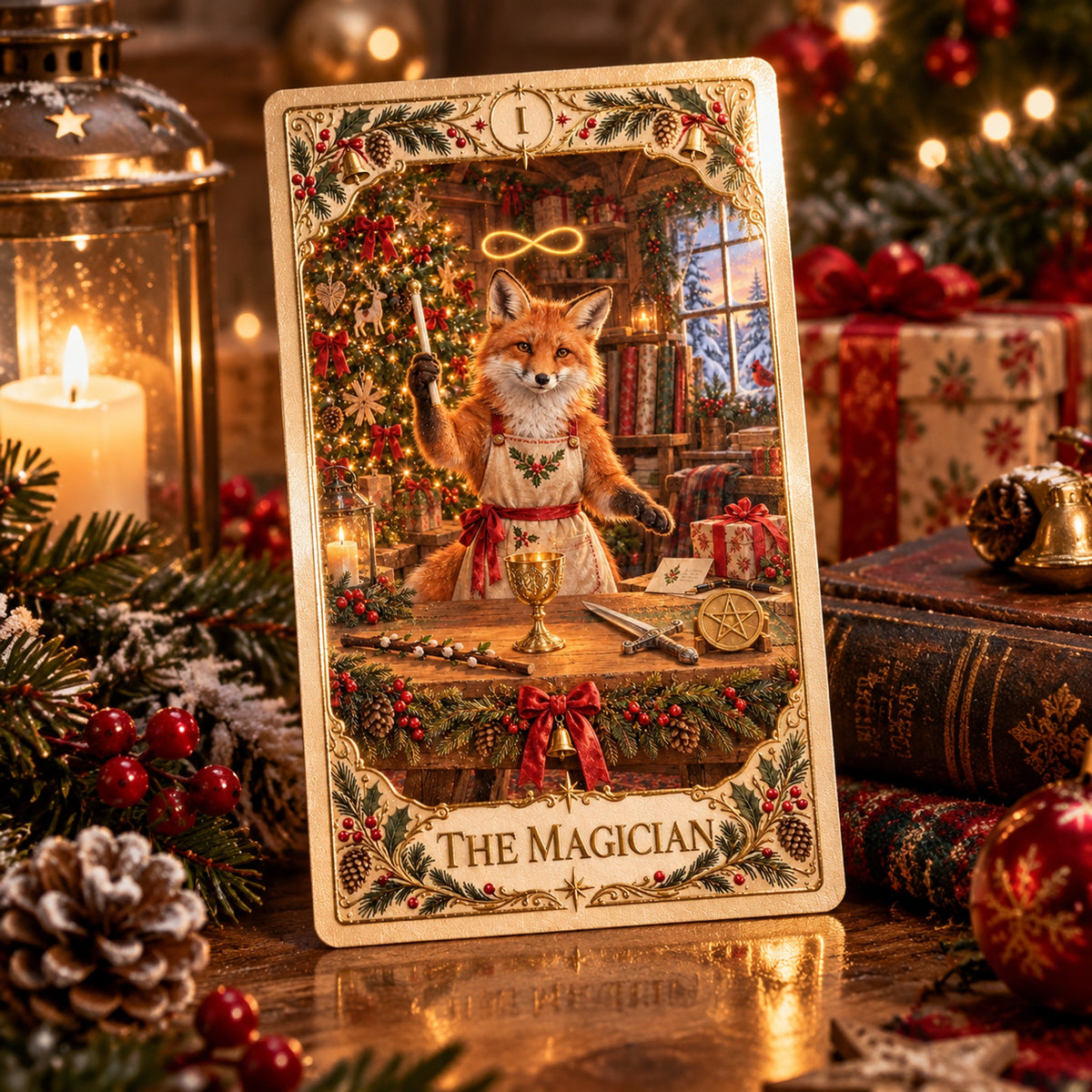🐦🔮Christmas Woodland Tarot Deck – A Cozy Holiday Gift