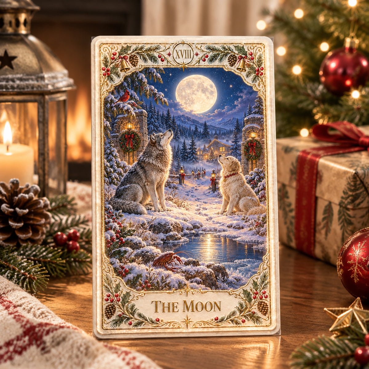 🐦🔮Christmas Woodland Tarot Deck – A Cozy Holiday Gift