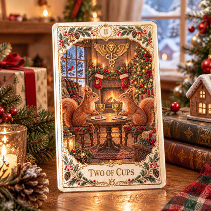 🐦🔮Christmas Woodland Tarot Deck – A Cozy Holiday Gift