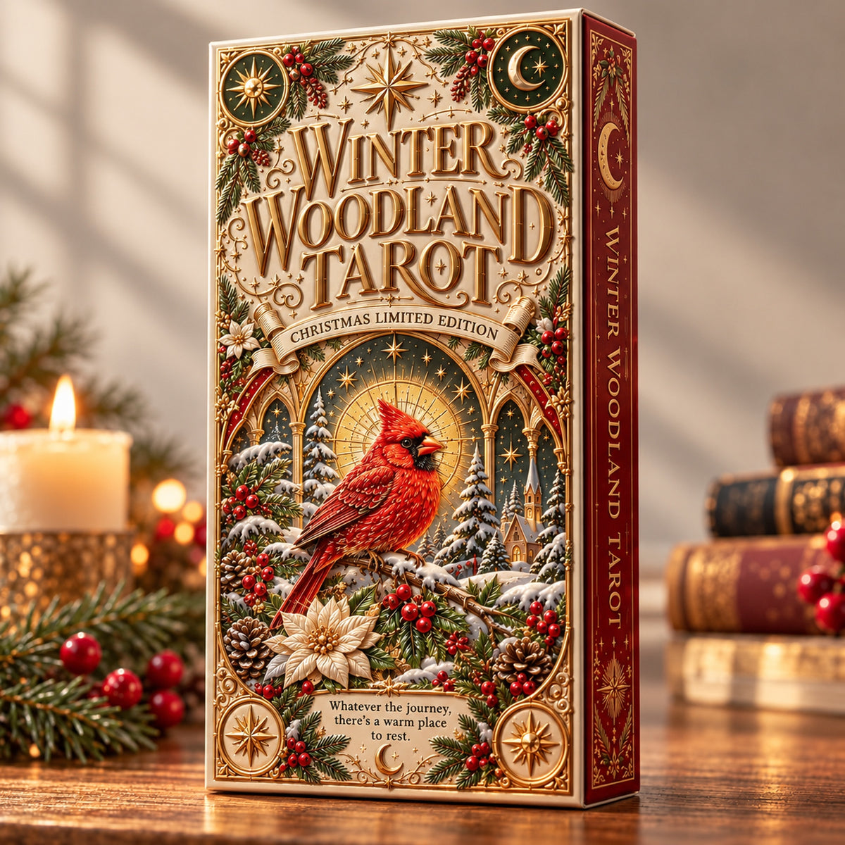 🐦🔮Christmas Woodland Tarot Deck – A Cozy Holiday Gift