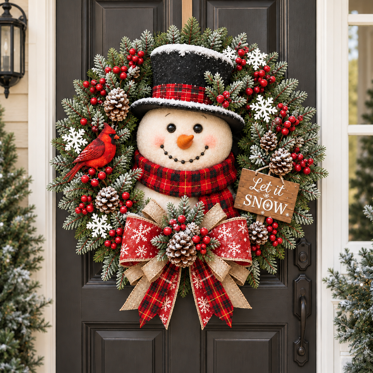✨✨Hot Sale 49% OFF⛄Snowman Christmas Wreath –  Bring Holiday Cheer to Every Door