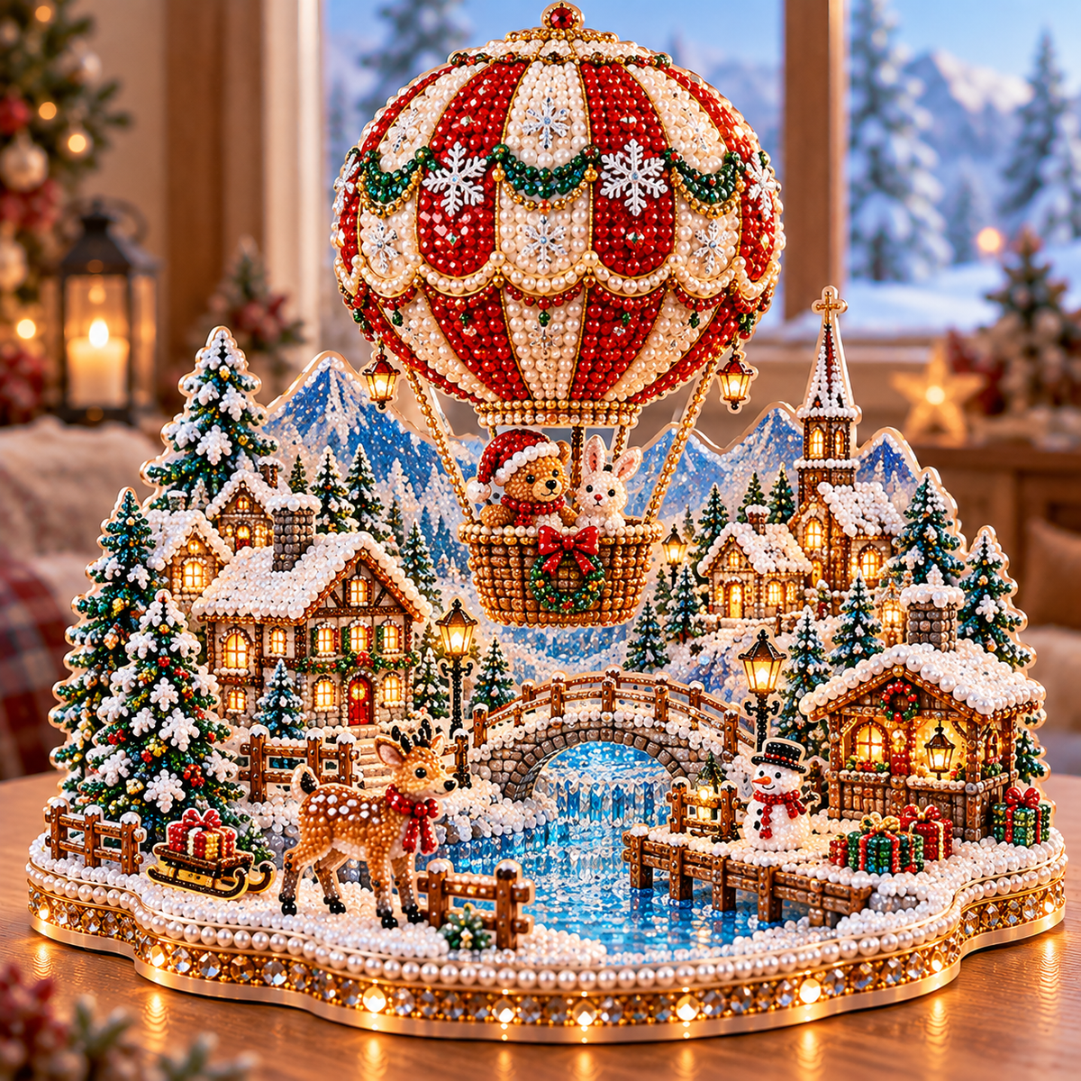 🔥 LAST DAY 49% OFF – ❄️ Winter Wonderland DIY Diamond Art Village Kit