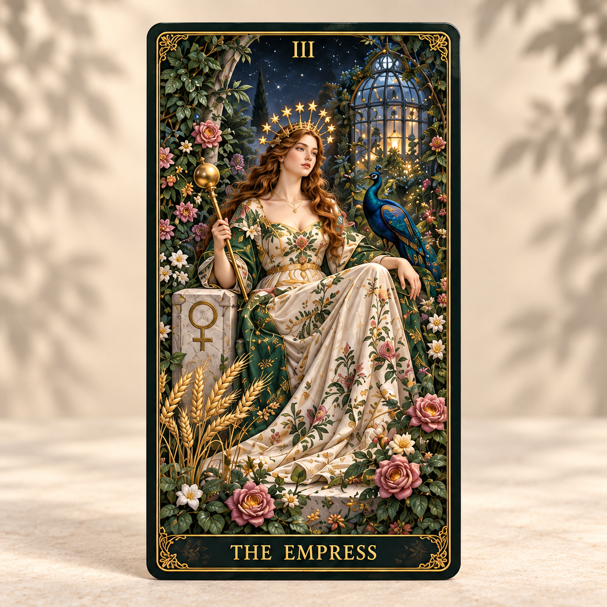 🌙 Moonlit Garden Tarot – 78 Cards of Botanical Beauty & Hidden Wisdom 🌿