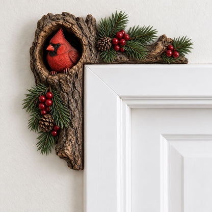 🎄✨ Cozy Christmas Woodland Door Frame Decor