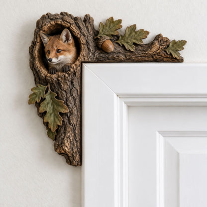 🎄✨ Cozy Christmas Woodland Door Frame Decor