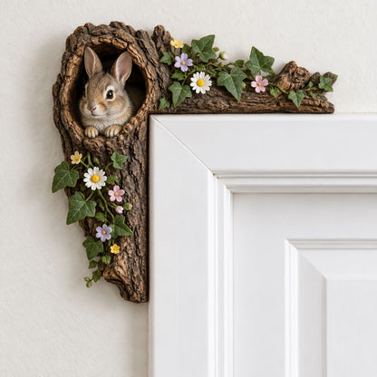 🎄✨ Cozy Christmas Woodland Door Frame Decor