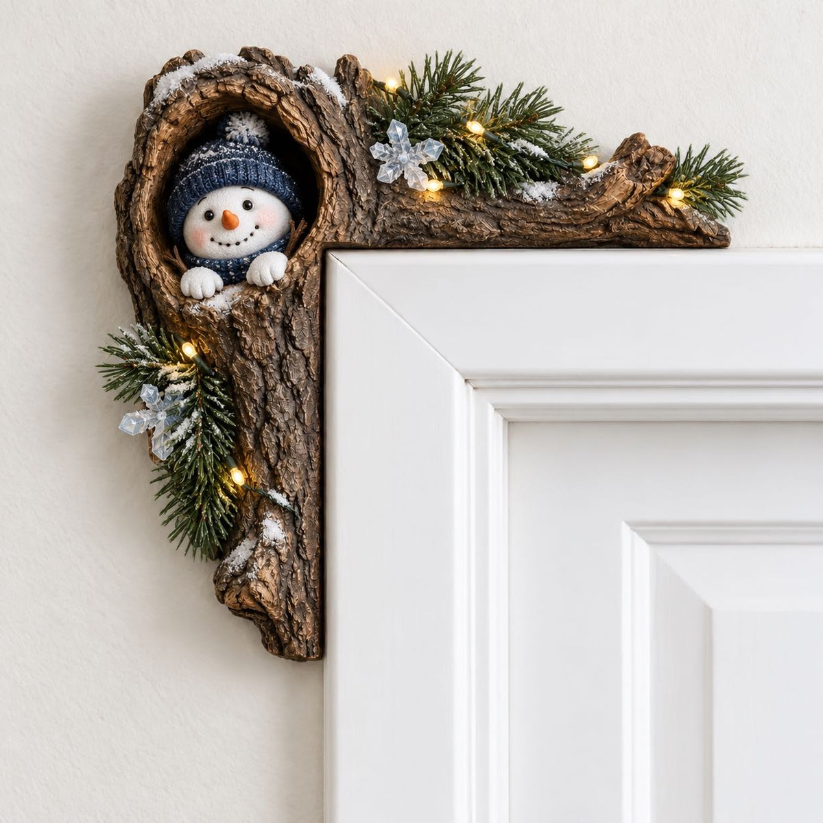 🎄✨ Cozy Christmas Woodland Door Frame Decor