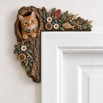 🎄✨ Cozy Christmas Woodland Door Frame Decor