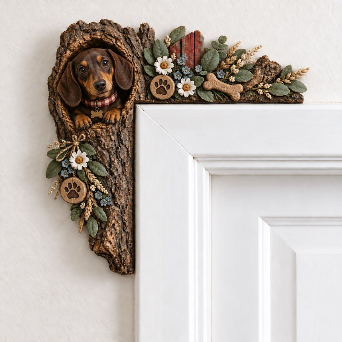 🎄✨ Cozy Christmas Woodland Door Frame Decor
