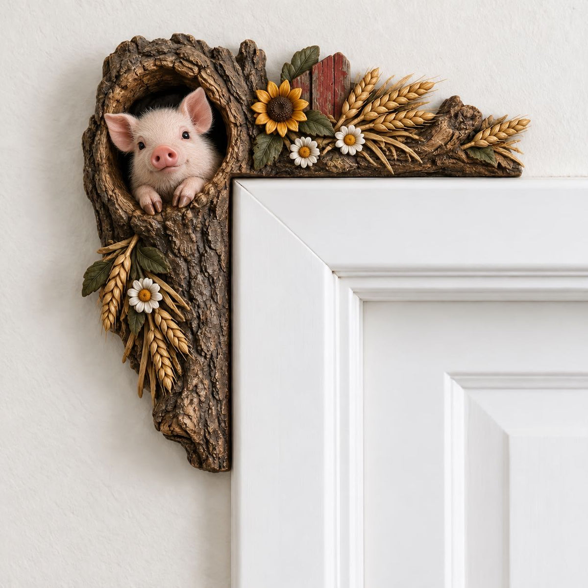🎄✨ Cozy Christmas Woodland Door Frame Decor