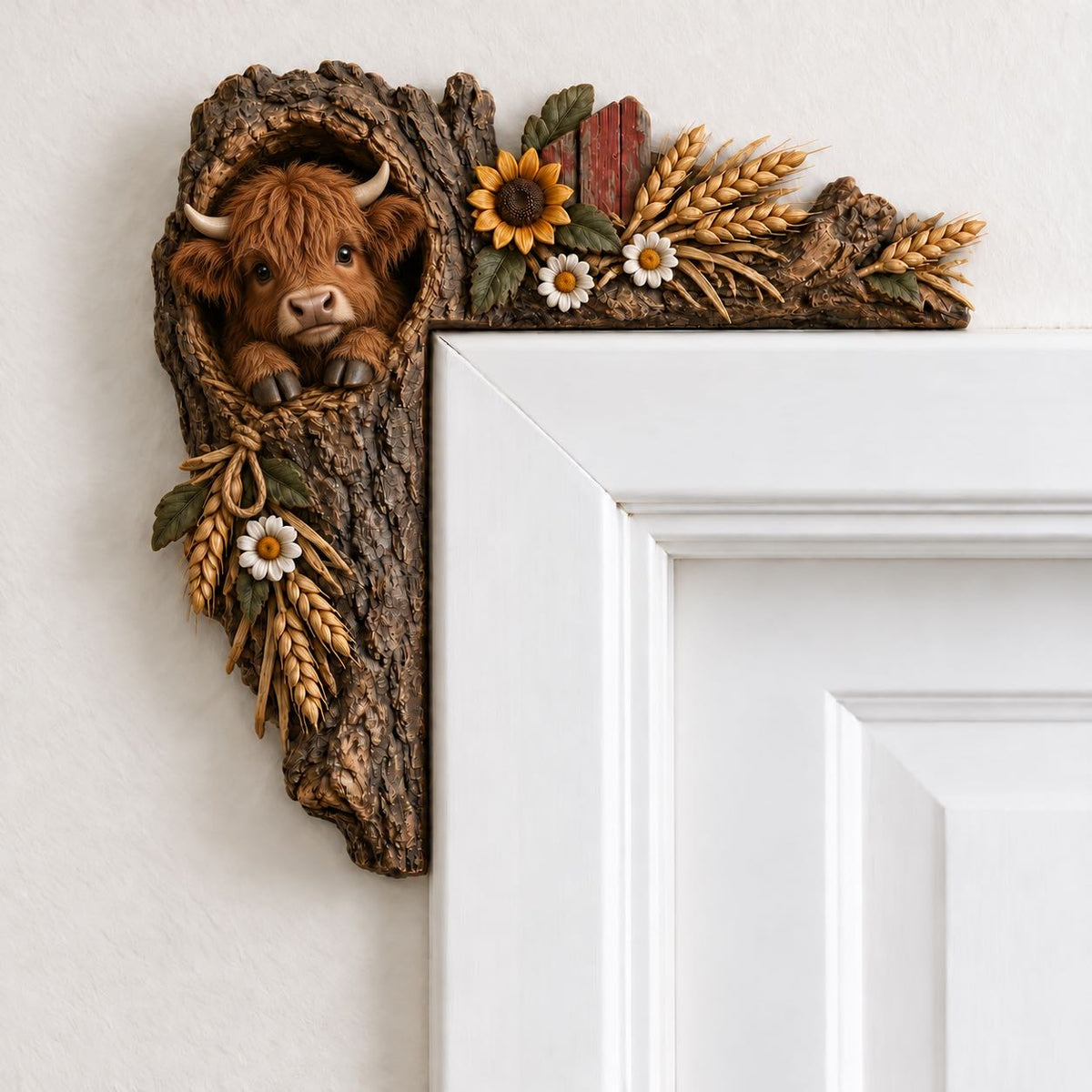 🎄✨ Cozy Christmas Woodland Door Frame Decor