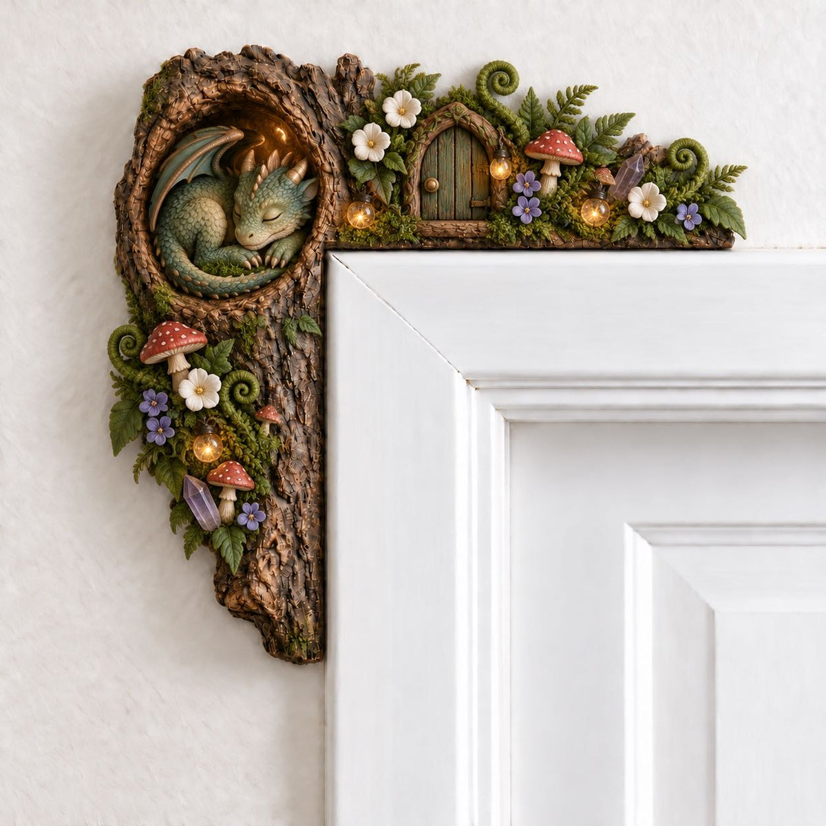 🎄✨ Cozy Christmas Woodland Door Frame Decor