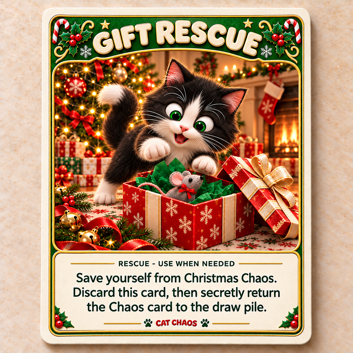 🎄💥 Christmas Exploding Kittens – Holiday Family Card Game