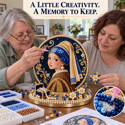 ✨DIY 3D Pearl Art Display Kit – Create Your Own Little Masterpiece 🎨