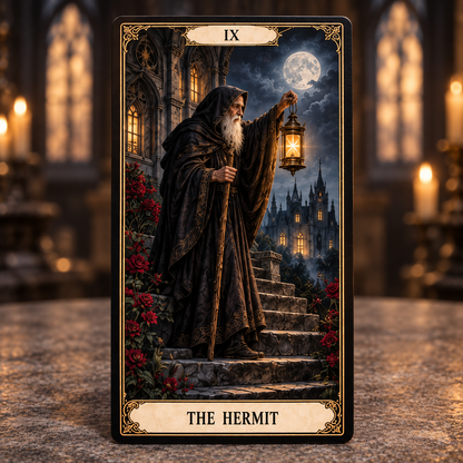 🌙 Gothic Manor Tarot – 78 Cards of Mystery & Moonlight 🥀
