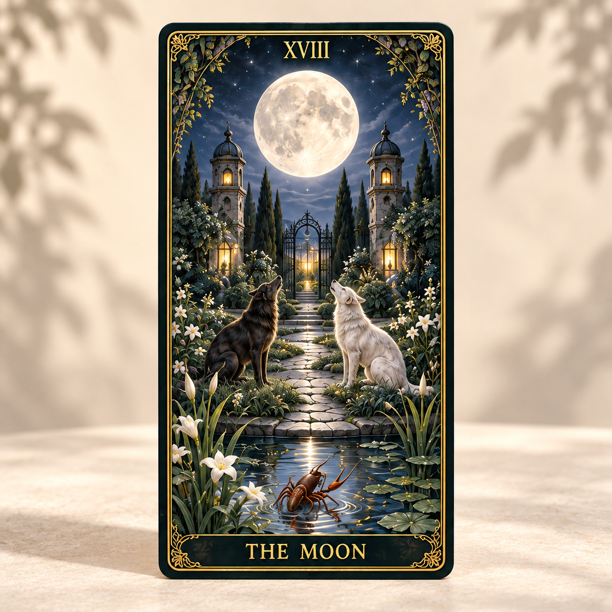 🌙 Moonlit Garden Tarot – 78 Cards of Botanical Beauty & Hidden Wisdom 🌿