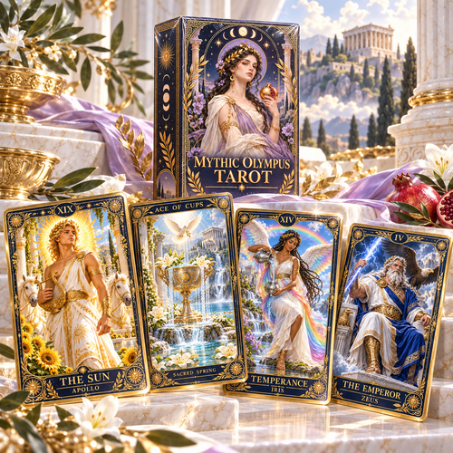 🔮 Tarocchi dell'Olimpo Mitico — 78 carte sulla mitologia greca + guida ✨