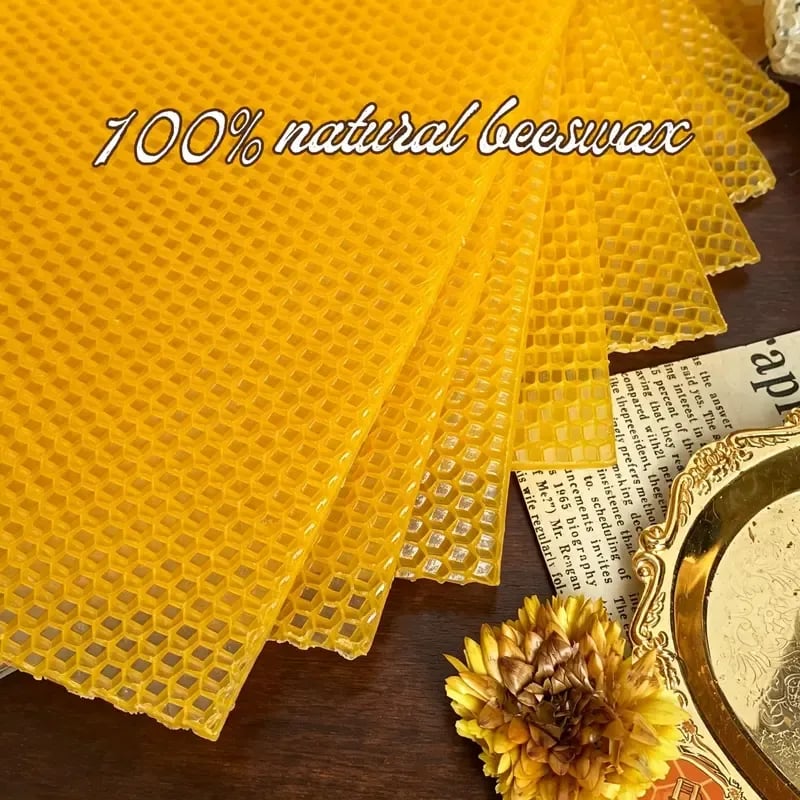 DIY Beeswax Candle Making Kit (12-Piece Set) – Create Your Own Cozy Glow!