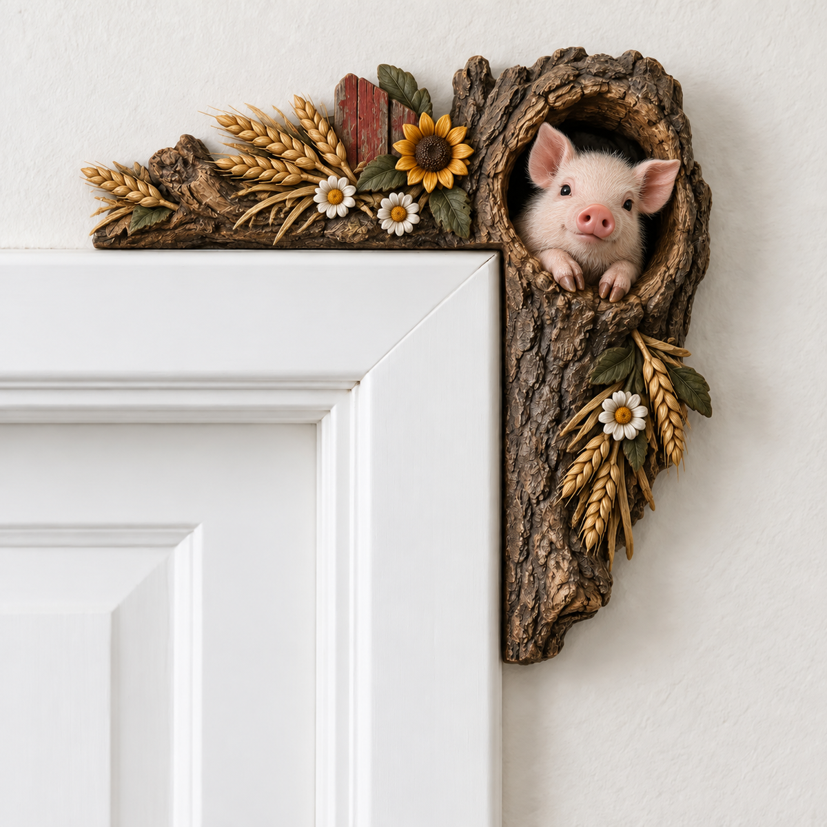 🎄✨ Cozy Christmas Woodland Door Frame Decor