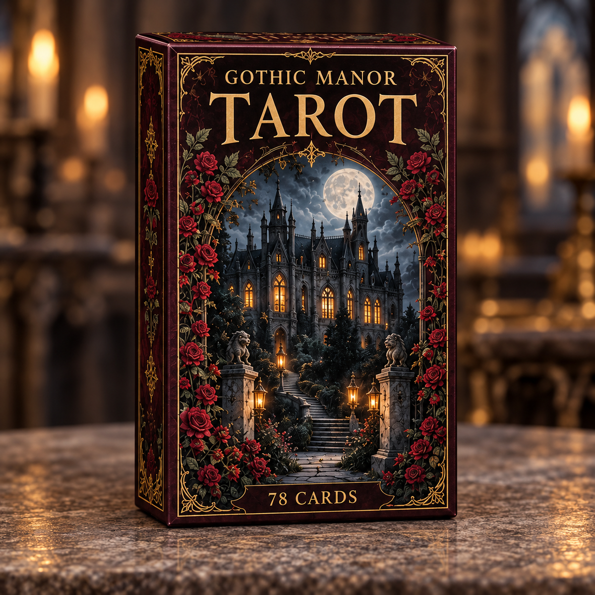 🌙 Gothic Manor Tarot – 78 Cards of Mystery & Moonlight 🥀