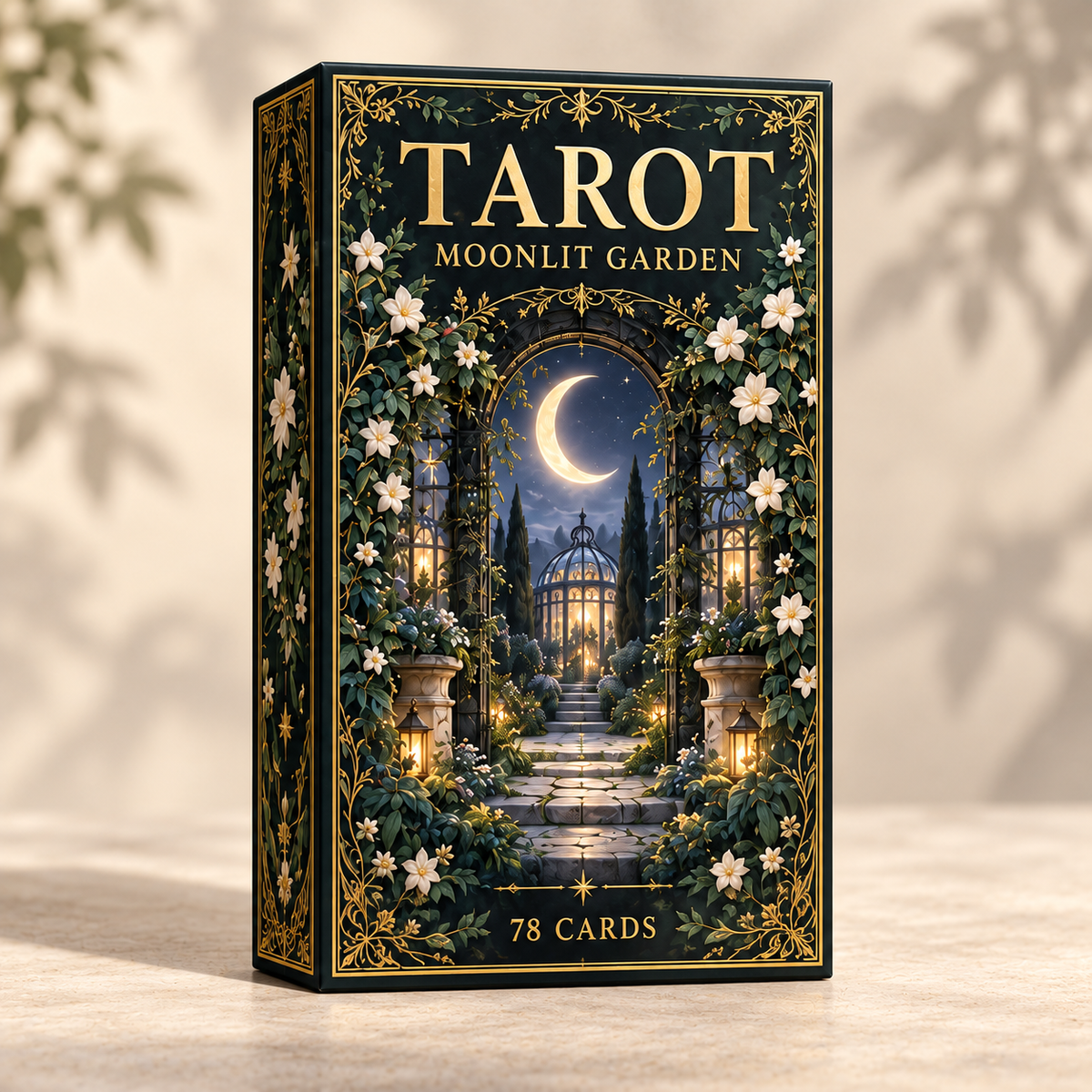 🌙 Moonlit Garden Tarot – 78 Cards of Botanical Beauty & Hidden Wisdom 🌿