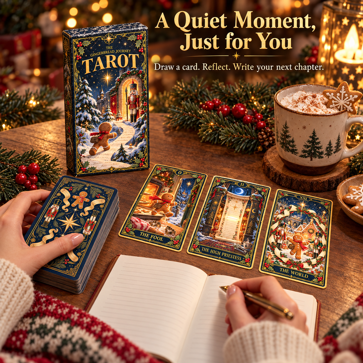 ✨ The Gingerbread Journey Tarot — A Christmas Story of Courage, Choice & Wonder 🎄