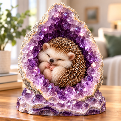 DIY Agate & Diamond Sleeping Owl Art Kit – Create Your Own Sparkling 3D Crystal Cave Décor
