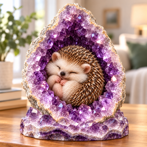 DIY Agate & Diamond Sleeping Owl Art Kit – Create Your Own Sparkling 3D Crystal Cave Décor