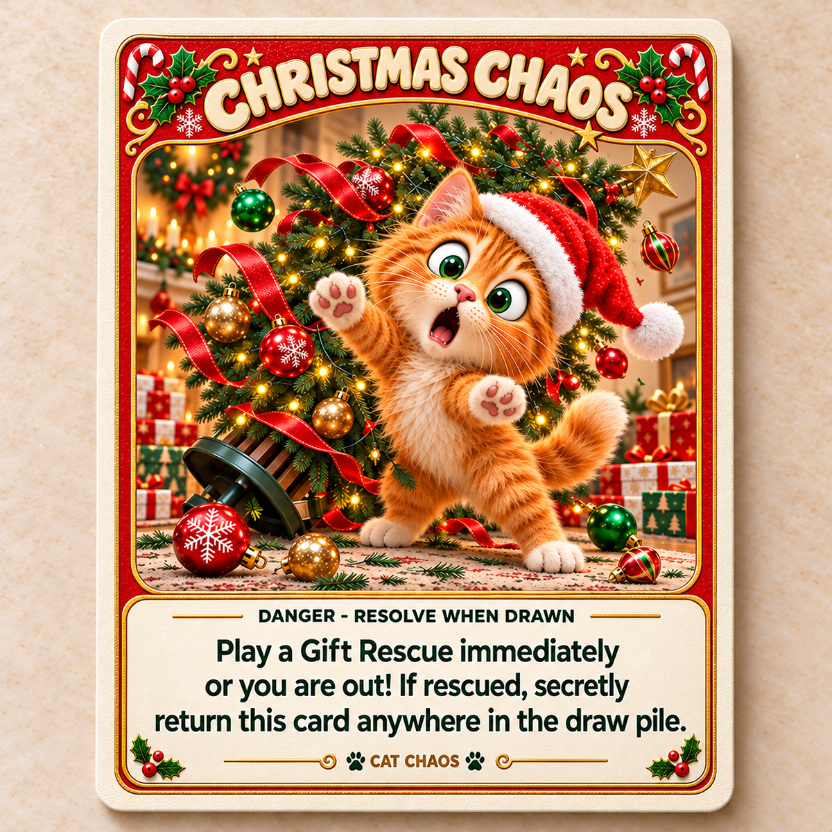 🎄💥 Christmas Exploding Kittens – Holiday Family Card Game