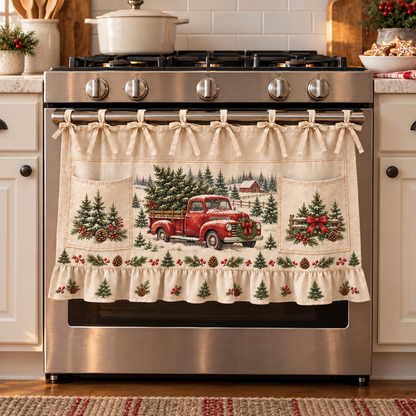 🎄 Christmas Tie-On Pocket Curtain Collection