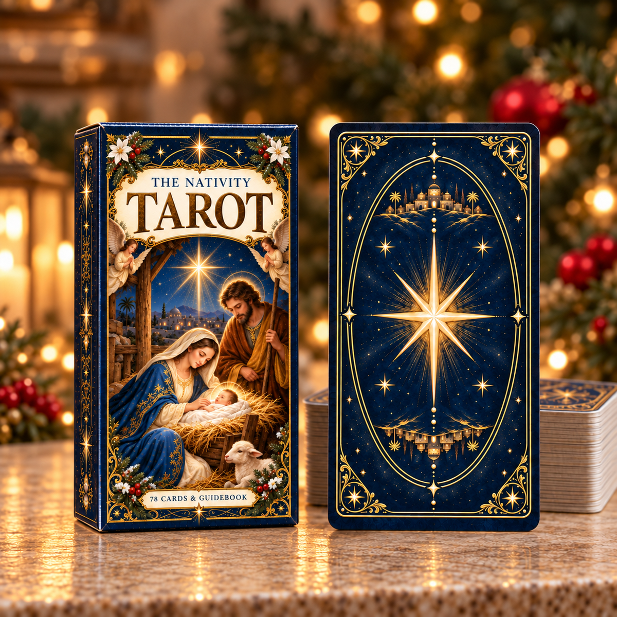 🎄 The Nativity Tarot — Christmas Edition 78-Card Deck & Guidebook
