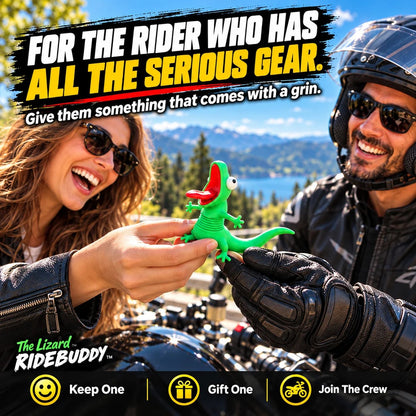 🔥Last Day 49% OFF - 🦎 The Lizard RideBuddy – Funny Motorcycle Companion