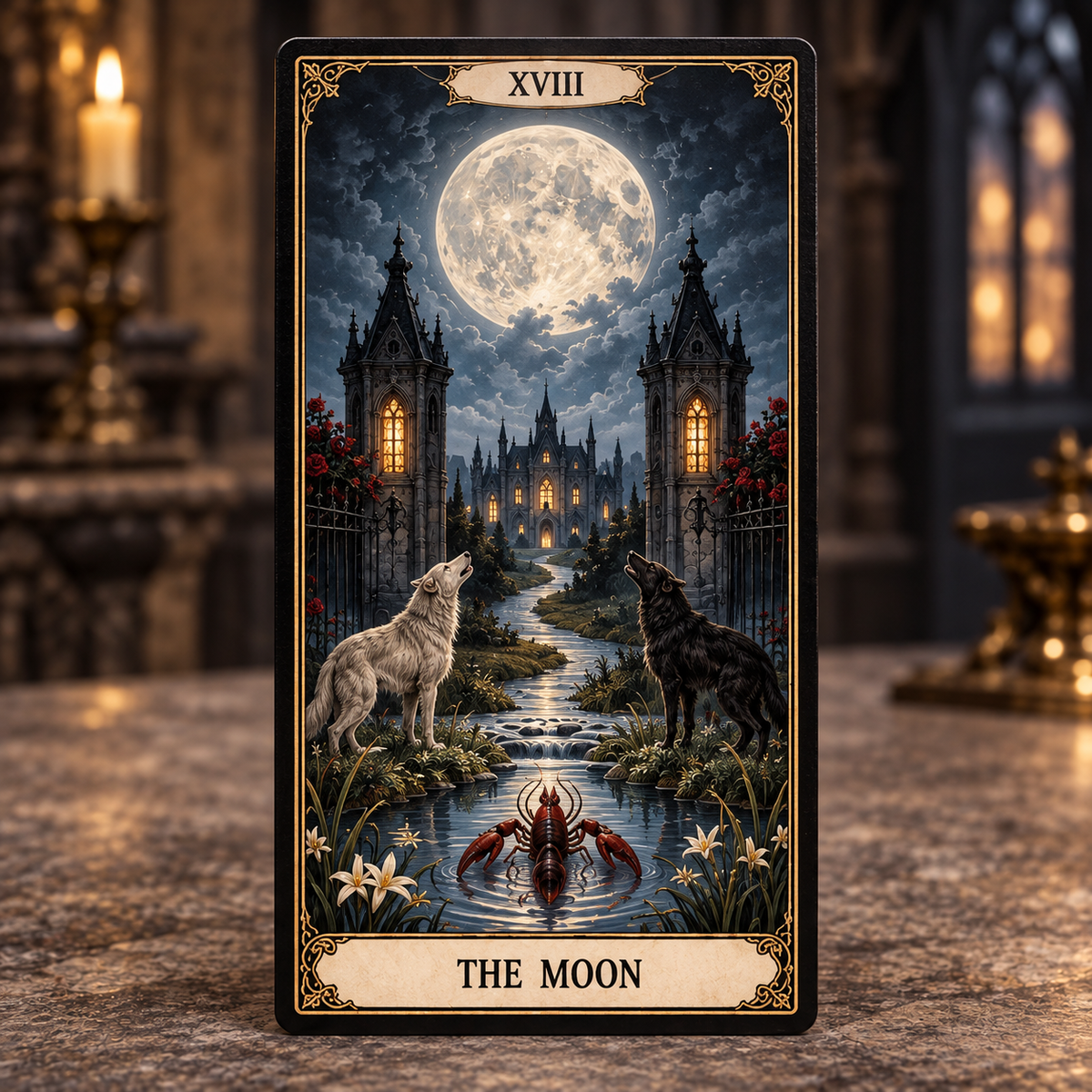 🌙 Gothic Manor Tarot – 78 Cards of Mystery & Moonlight 🥀