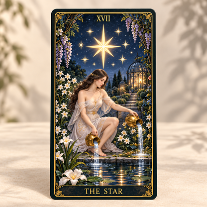🌙 Moonlit Garden Tarot – 78 Cards of Botanical Beauty & Hidden Wisdom 🌿