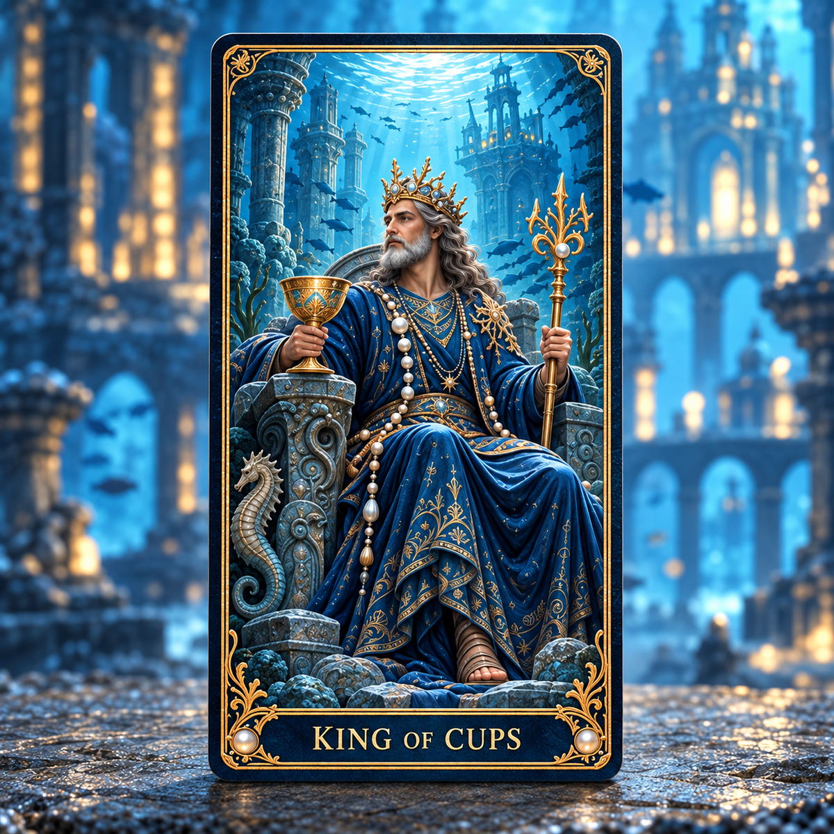 🌊 The Lost Tides Tarot – 78 Cards of Ocean Mystery & Inner Discovery ✨