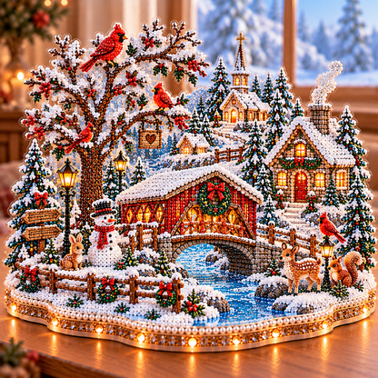 🔥 LAST DAY 49% OFF – ❄️ Winter Wonderland DIY Diamond Art Village Kit