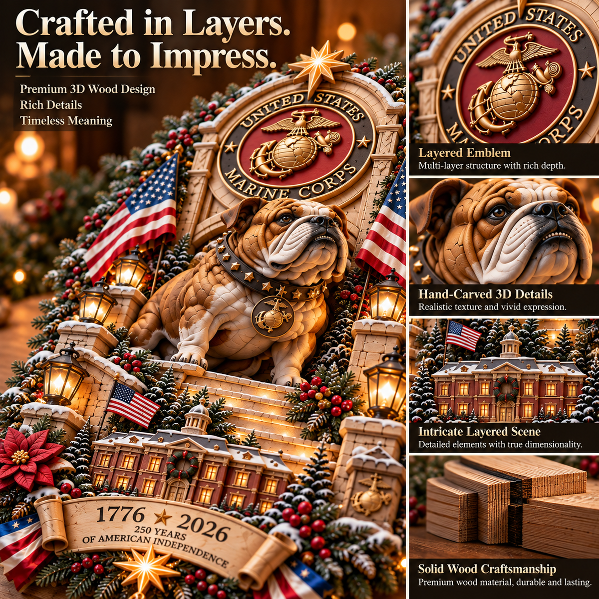 🇺🇸 2026 American Military Christmas Tribute Collection – 250th Anniversary Edition