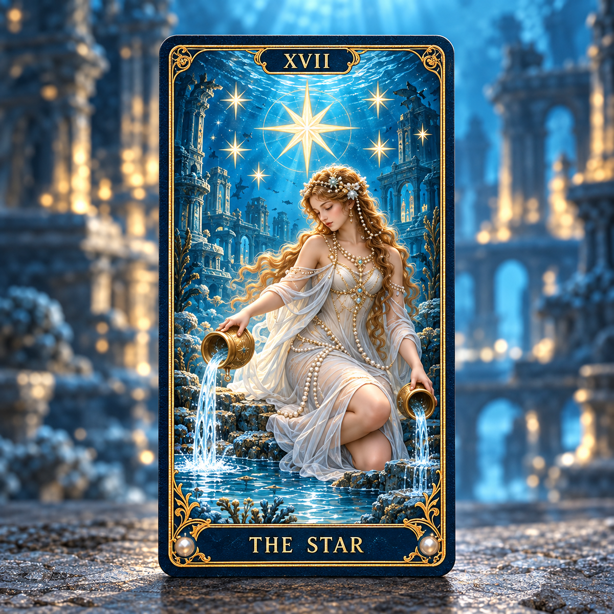 🌊 The Lost Tides Tarot – 78 Cards of Ocean Mystery & Inner Discovery ✨