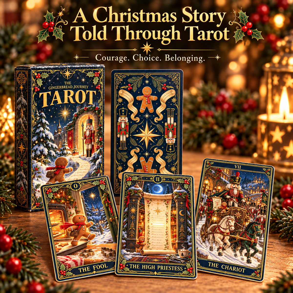 ✨ The Gingerbread Journey Tarot — A Christmas Story of Courage, Choice & Wonder 🎄