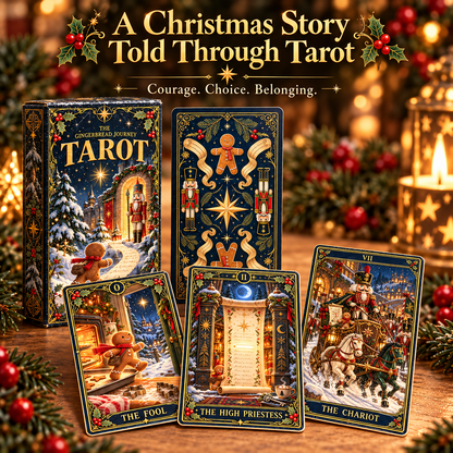 ✨ The Gingerbread Journey Tarot — A Christmas Story of Courage, Choice & Wonder 🎄