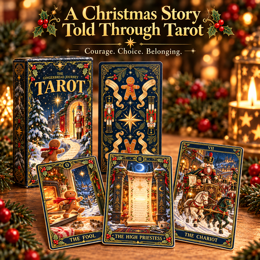 ✨ Pepparkaksvandringen Tarot — En julberättelse om mod, val & förundran 🎄