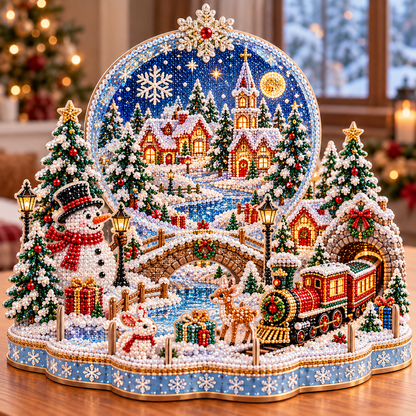 🔥 LAST DAY 49% OFF – ❄️ Winter Wonderland DIY Diamond Art Village Kit