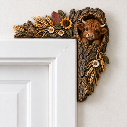 🎄✨ Cozy Christmas Woodland Door Frame Decor