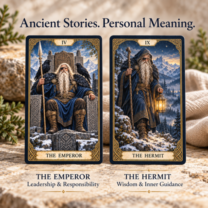 🌳 Norse Mythology Tarot — 78 Cards of Wisdom, Fate & Wonder ✨