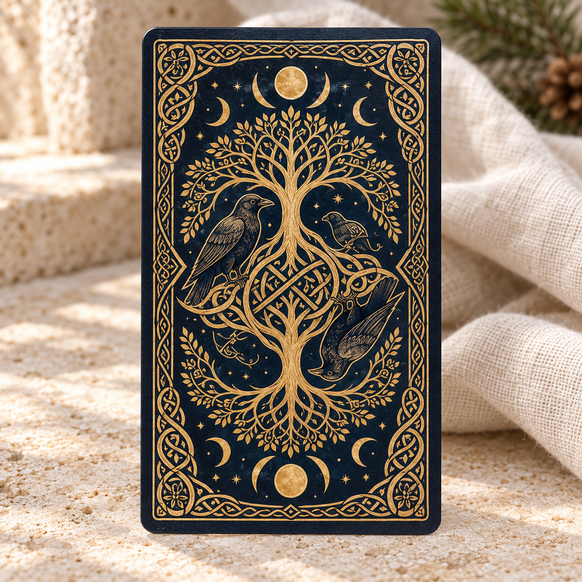 🌿 Norse Mythology Tarot — Freyja Edition · 78 Cards of Intuition, Beauty & Renewal ✨