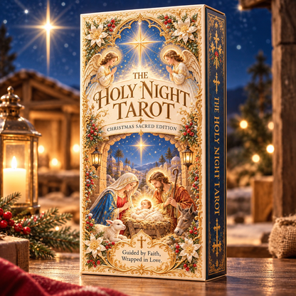 🔥Christmas Sale - ✨The Holy Night Tarot – Christmas Sacred Edition 🎄