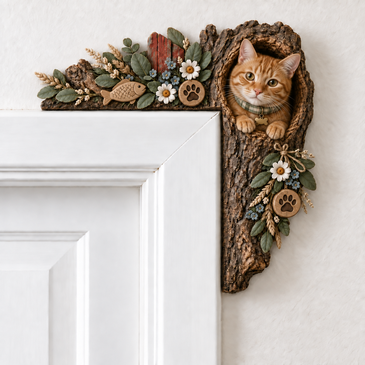 🎄✨ Cozy Christmas Woodland Door Frame Decor